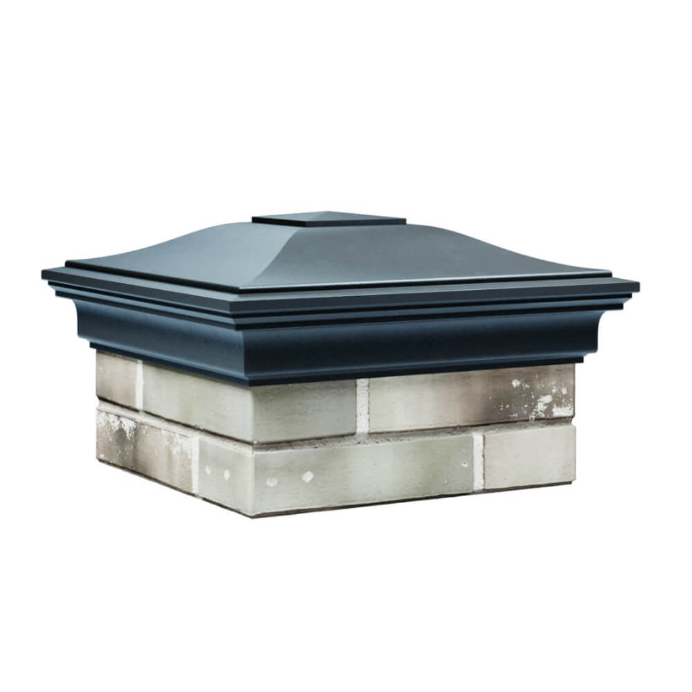 Колпак Zking Монблан Серый на столб 1.5х1.5 еврокирпича 0.7НФ (355х355мм) в Заринске фото