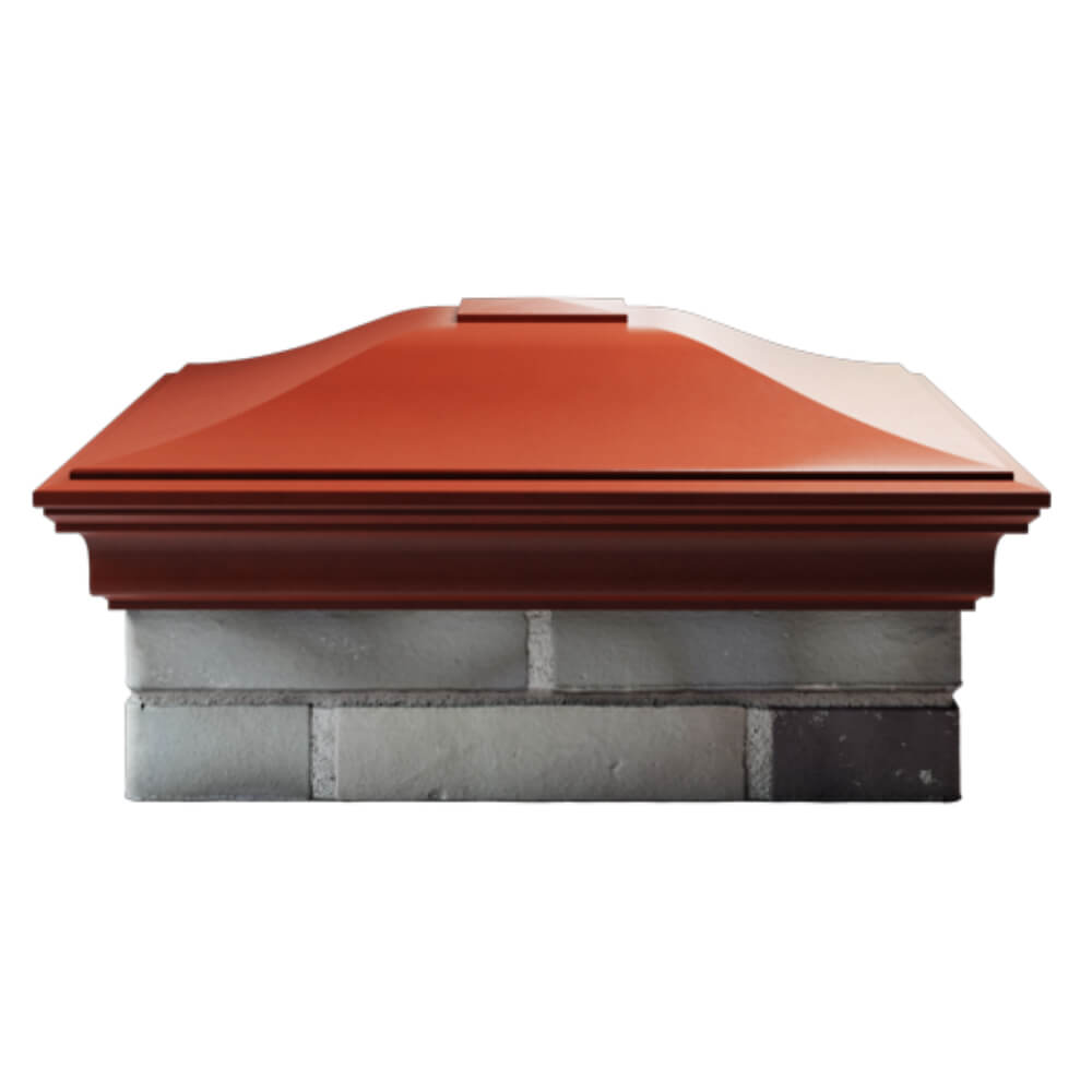 Колпак Zking Монблан Красный на столб 2х2 кирпича (515х515мм) в Заринске фото
