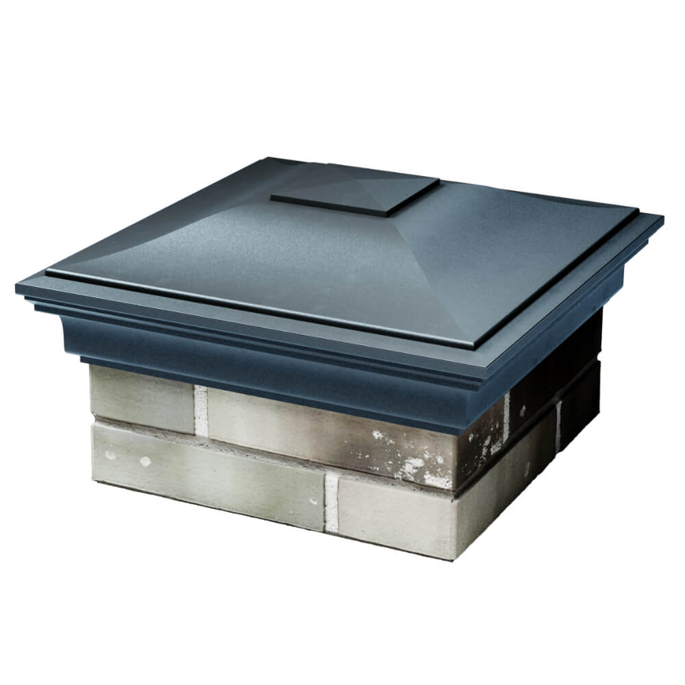 Колпак Zking Монблан Серый на столб 1.5х1.5 кирпича (385х385мм) в Заринске фото