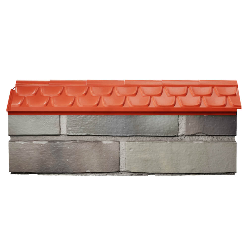 Парапет Zking Эльбрус Красный с посадкой на 0.5 кирпича (130мм) в Заринске фото