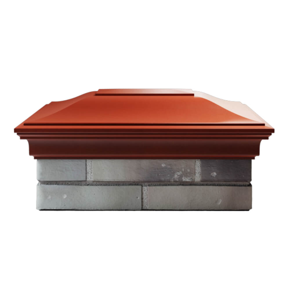 Колпак Zking Монблан Красный на столб 2х1.5 кирпича (515х385мм) в Заринске фото