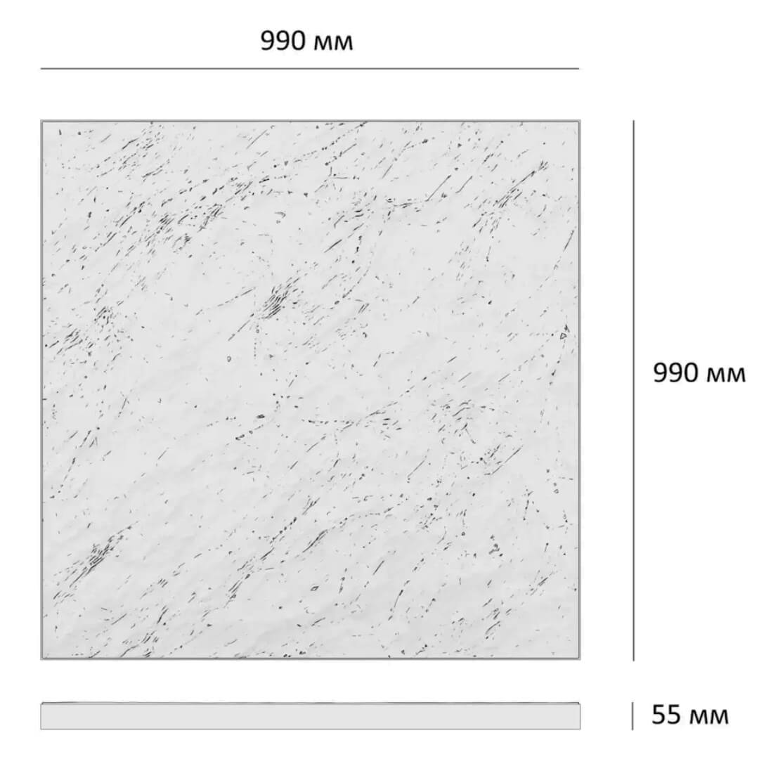 Шаговая плита STONE Черный Сланец 990х990х55мм в Заринске фото