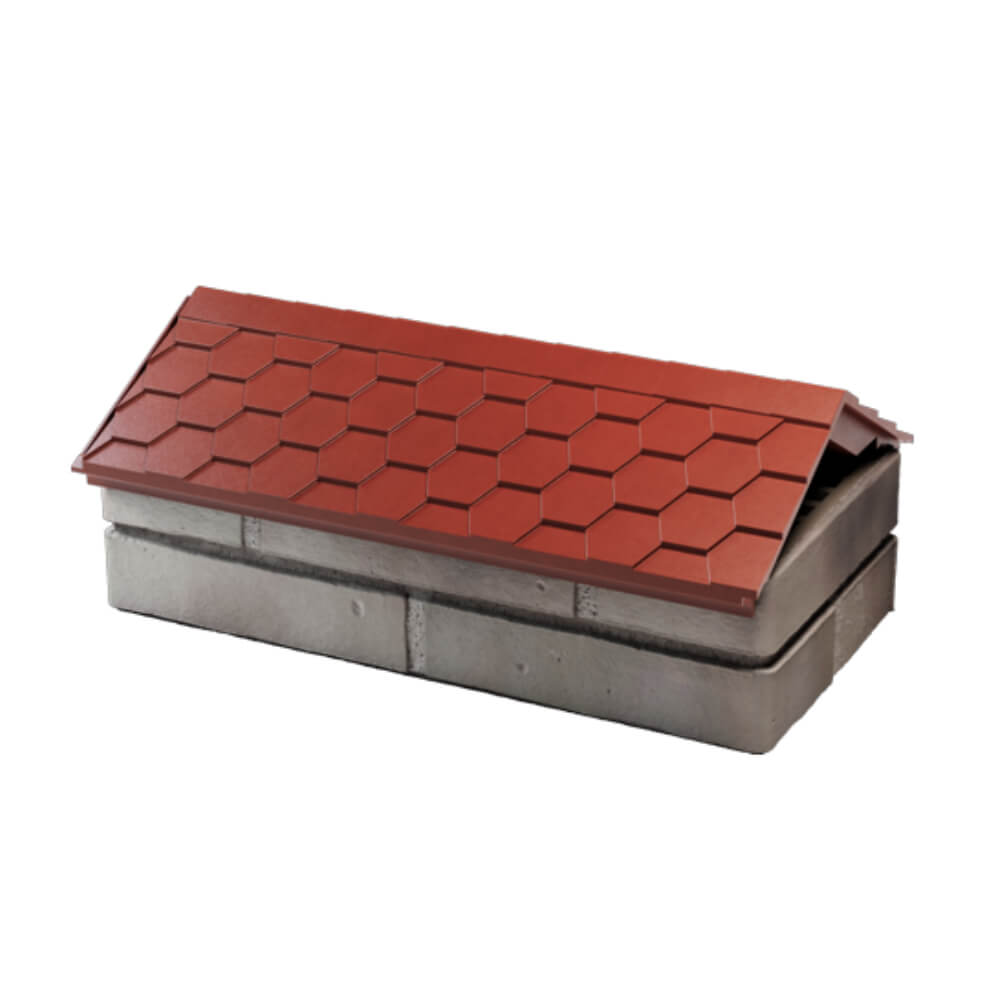 Парапет Zking Эверест Красный с посадкой на 1 кирпич (200/225/255мм) в Заринске фото