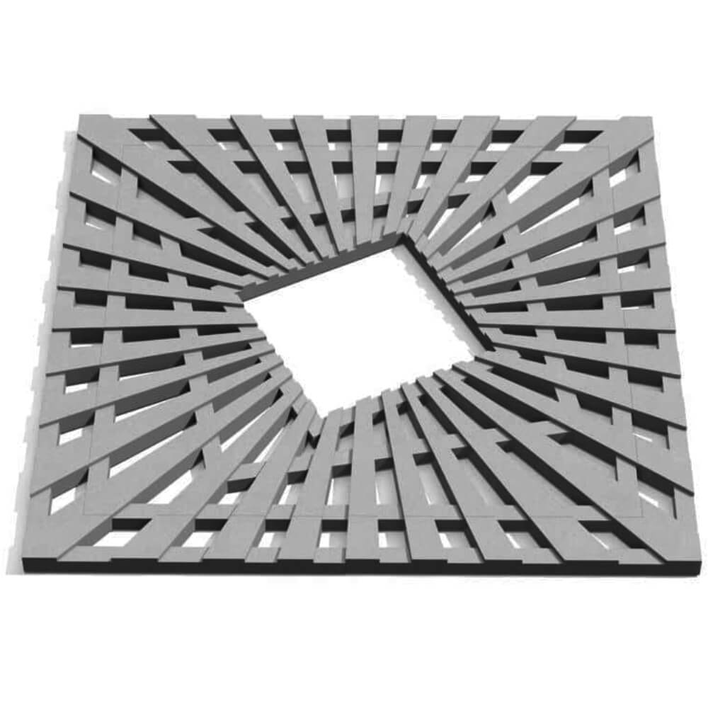 Приствольная решетка для дерева ZKING ATMOSPHERE 1.2х1.2м Серая Заринск фото