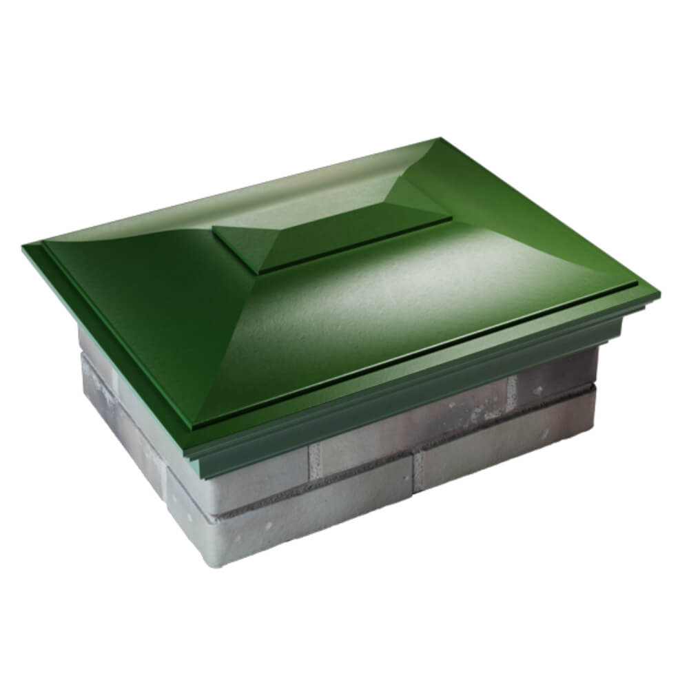 Колпак Zking Монблан Зеленый на столб 2х1.5 кирпича (515х385мм) Заринск фото