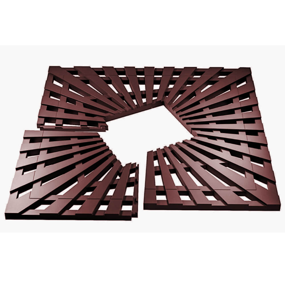 Приствольная решетка для дерева ZKING ATMOSPHERE 1.2х1.2м Коричневая в Заринске фото