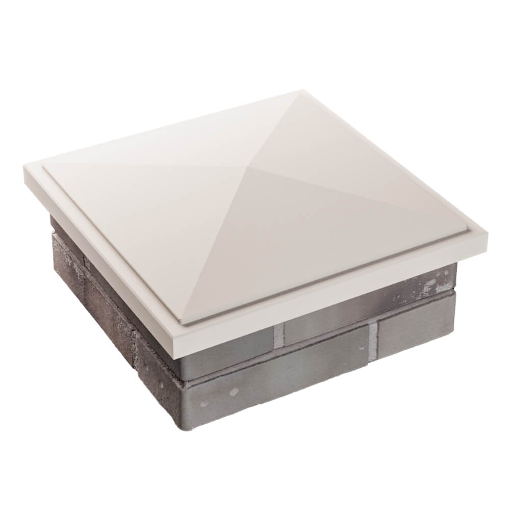 Колпак Zking БонаМоно Бежевый на столб 1.5х1.5 кирпича (385х385, 400х400мм) в Заринске фото