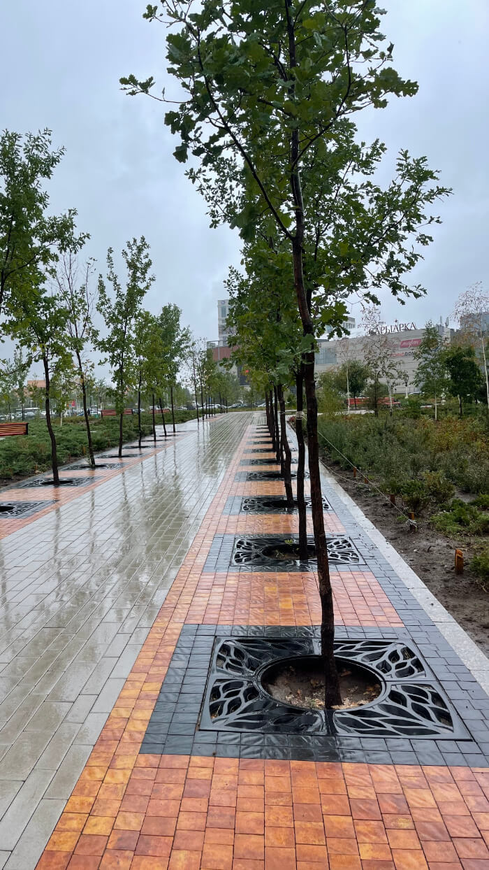 Приствольная решетка для дерева ZKING CRUST 1.2х1.2м Черная в Заринске фото