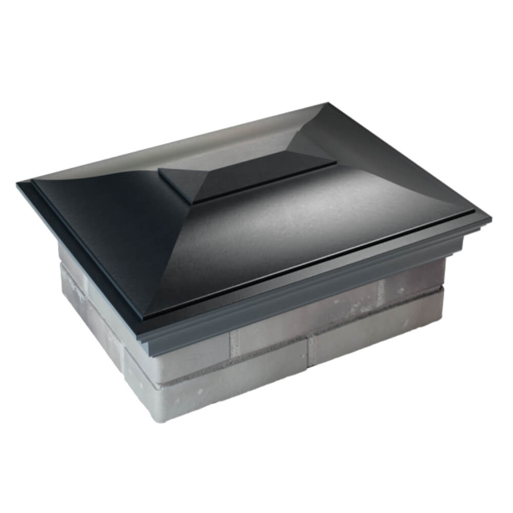 Колпак Zking Монблан Черный на столб 2х1.5 кирпича (515х385мм) Заринск фото