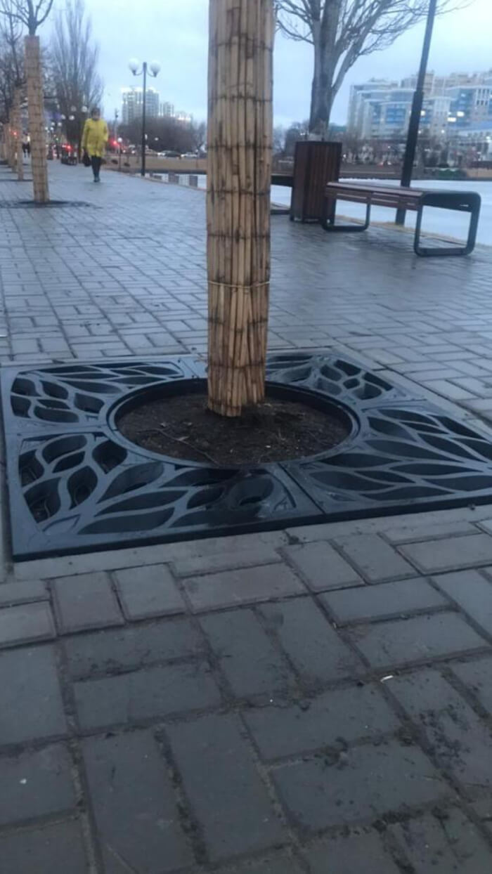 Приствольная решетка для дерева ZKING CRUST 1.2х1.2м Черная в Заринске фото