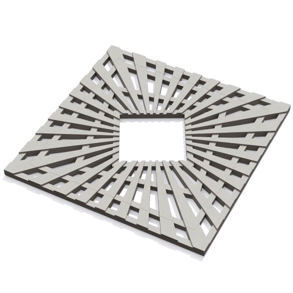 Приствольная решетка для дерева ZKING ATMOSPHERE 1.2х1.2м Бежевая в Заринске фото