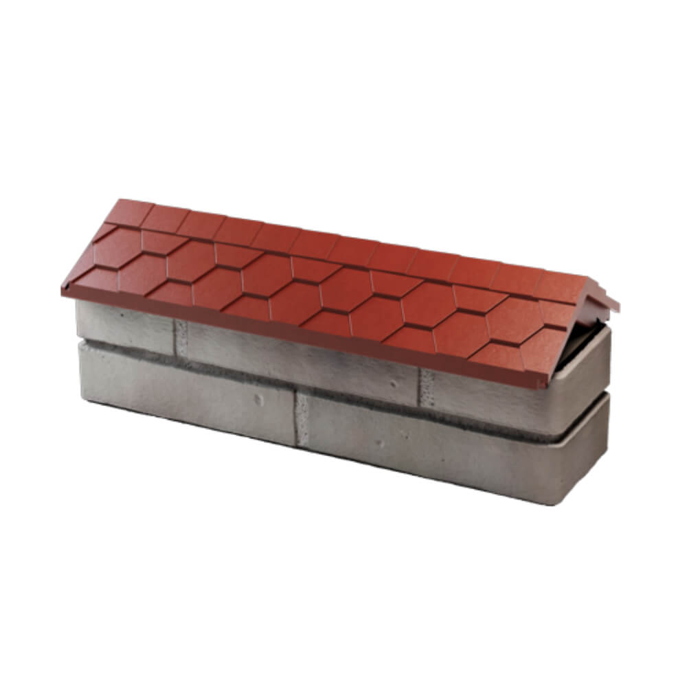 Парапет Zking Эверест Красный с посадкой на 0.5 кирпича (130мм) в Заринске фото