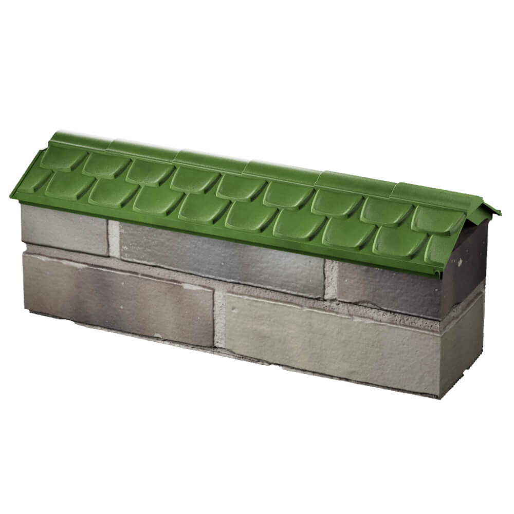 Парапет Zking Эльбрус Зеленый с посадкой на 0.5 кирпича (130мм) в Заринске фото