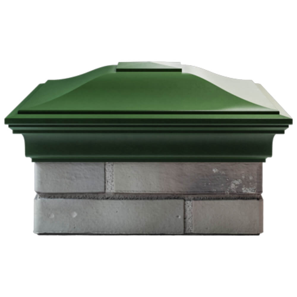 Колпак Zking Монблан Зеленый на столб 1.5х1.5 кирпича (385х385мм) Заринск фото