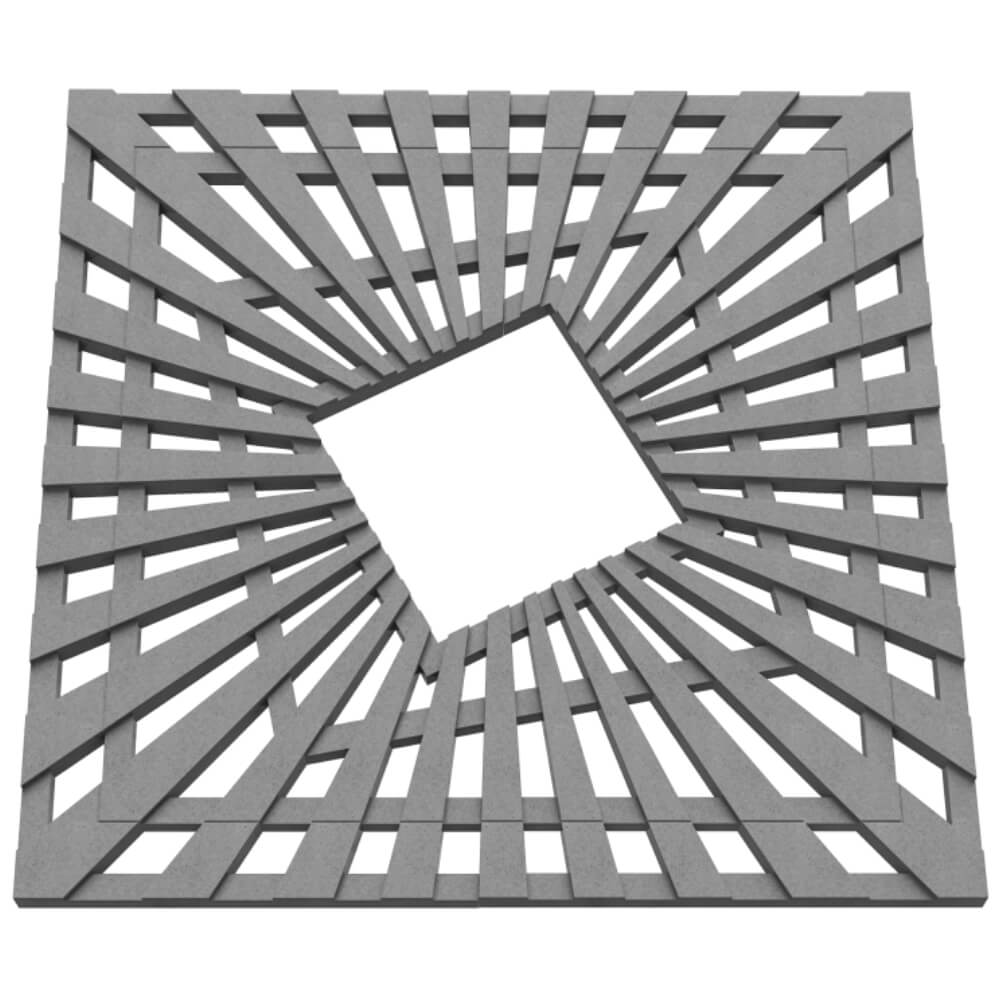 Приствольная решетка для дерева ZKING ATMOSPHERE 1.2х1.2м Серая в Заринске фото