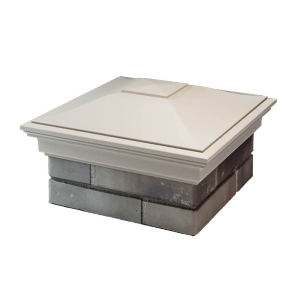 Колпак Zking Монблан Бежевый на столб 1.5х1.5 еврокирпича 0.7НФ (355х355мм) в Заринске фото