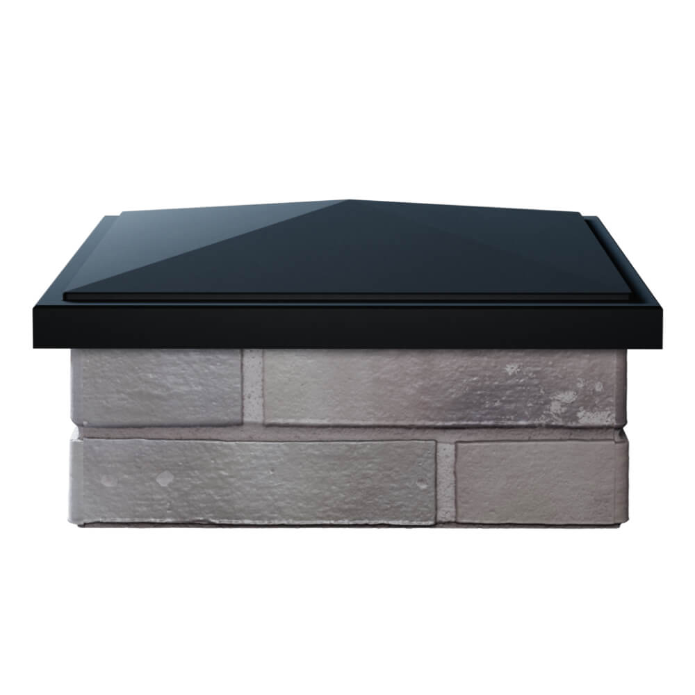 Колпак Zking БонаМоно Черный на столб 1.5х1.5 кирпича (385х385, 400х400мм) Заринск фото