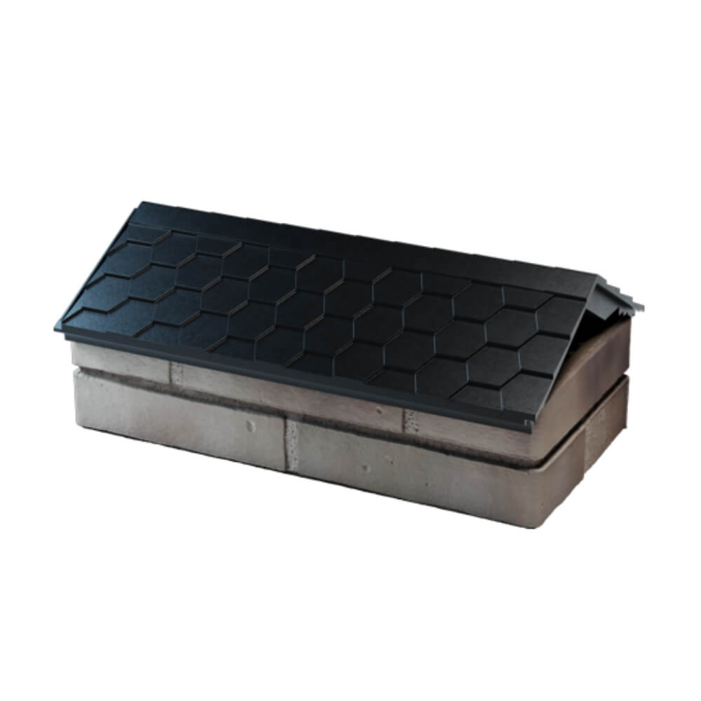 Парапет Zking Эверест Черный с посадкой на 1 кирпич (200/225/255мм) в Заринске фото