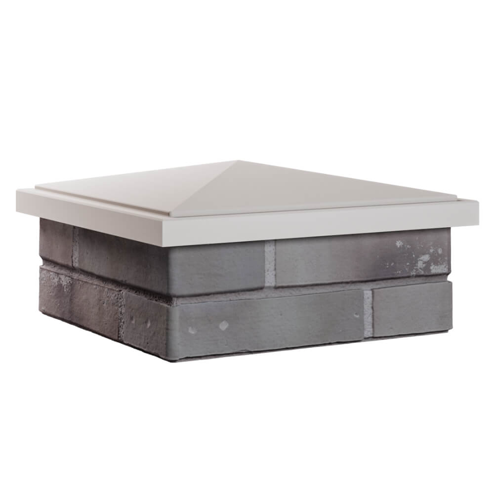 Колпак Zking БонаМоно Бежевый на столб 1.5х1.5 кирпича (385х385, 400х400мм) в Заринске фото