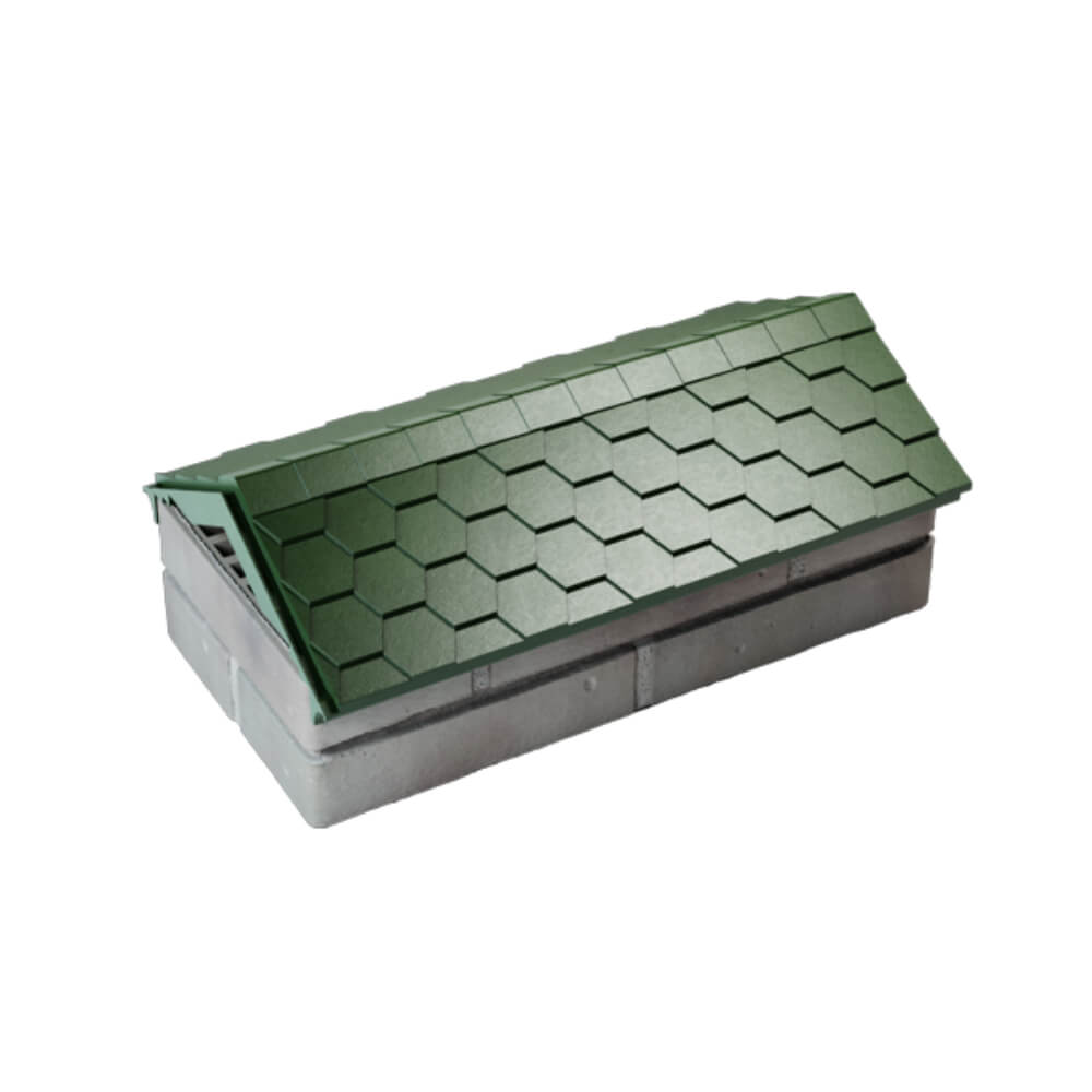 Парапет Zking Эверест Зеленый с посадкой на 1 кирпич (200/225/255мм) в Заринске фото