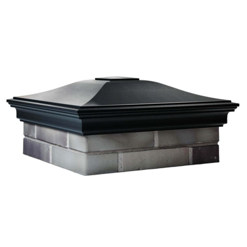 Колпак Zking Монблан Черный на столб 2х2 кирпича (515х515мм) в Заринске фото