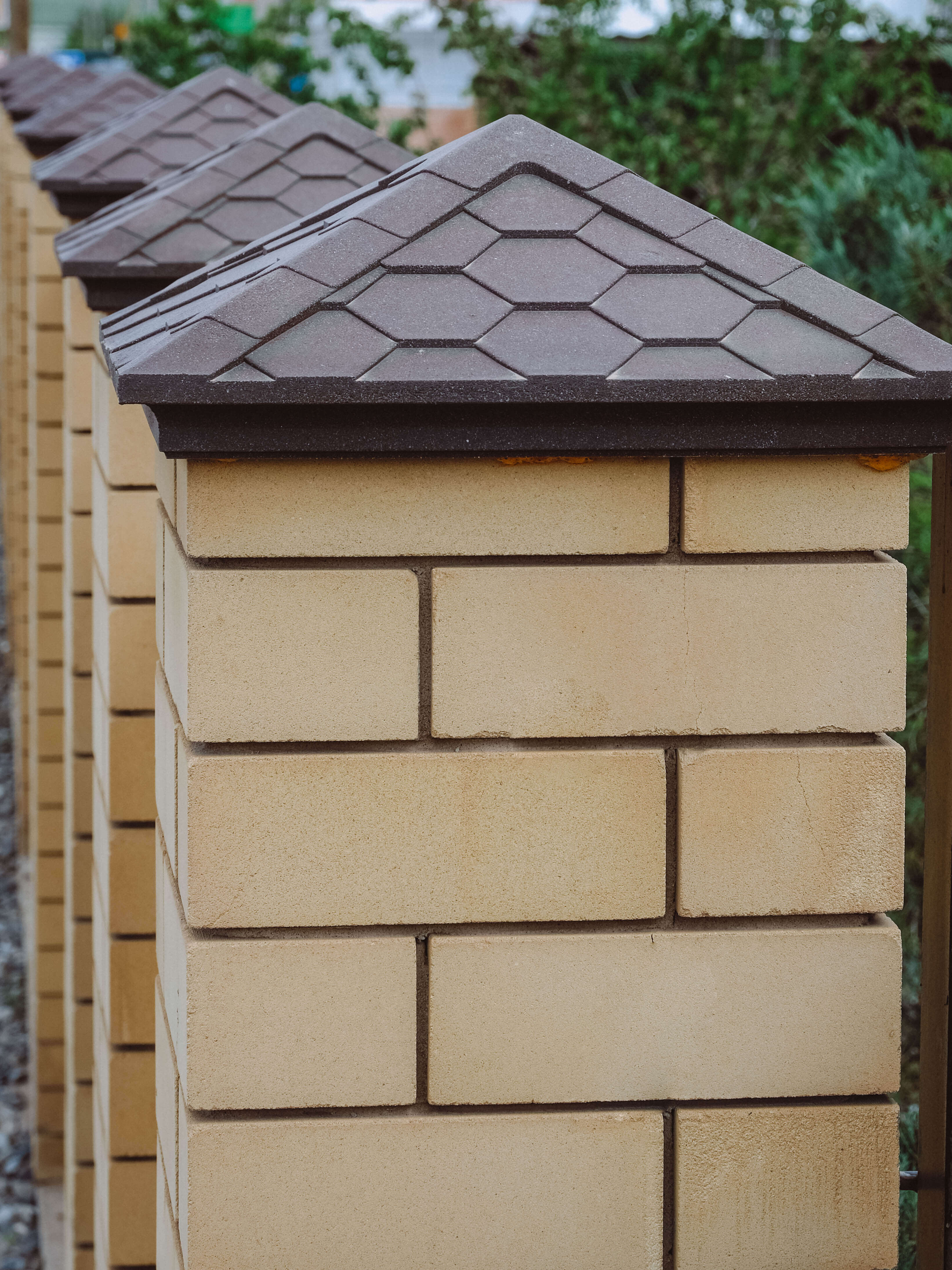 Колпак Zking Эверест Коричневый на столб 1.5х1.5 кирпича (390х390мм) в Заринске фото