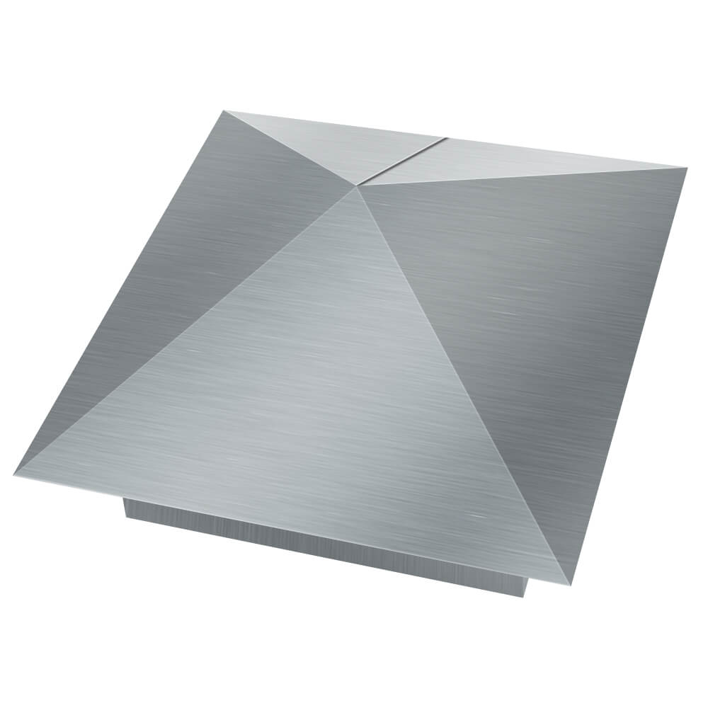 Колпак металлический 380х380мм оцинкованный заборный Заринск фото