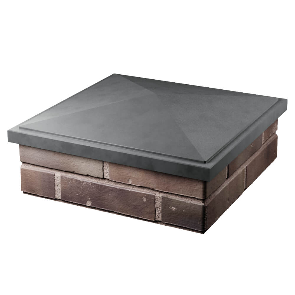 Колпак Zking БонаМоно Серый на столб 2х2 кирпича (515х515, 530х530мм) в Заринске фото