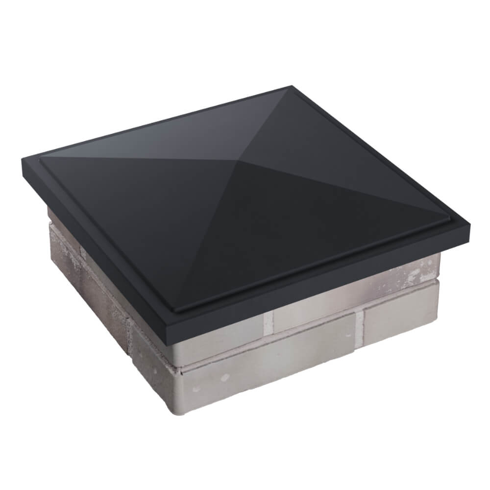 Колпак Zking БонаМоно Серый на столб 1.5х1.5 кирпича (385х385, 400х400мм) в Заринске фото