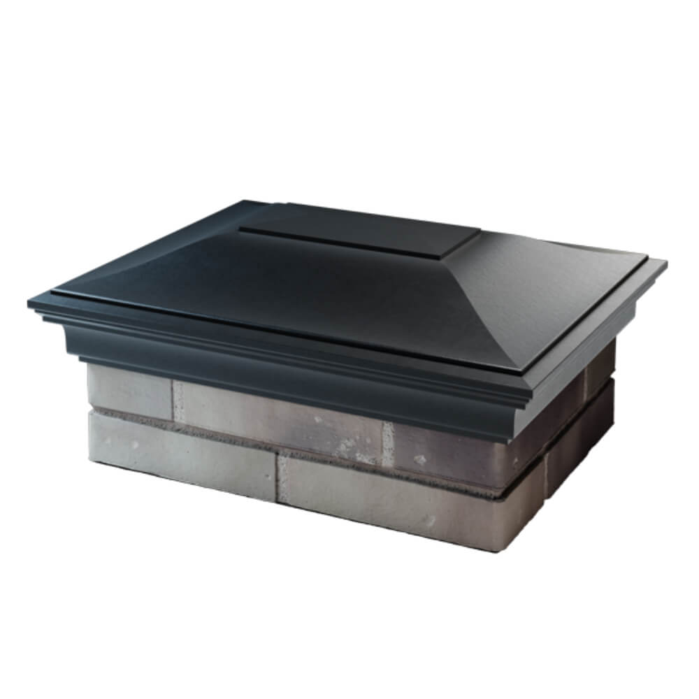 Колпак Zking Монблан Черный на столб 2х1.5 кирпича (515х385мм) в Заринске фото