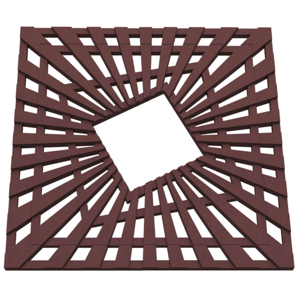 Приствольная решетка для дерева ZKING ATMOSPHERE 1.2х1.2м Коричневая в Заринске фото