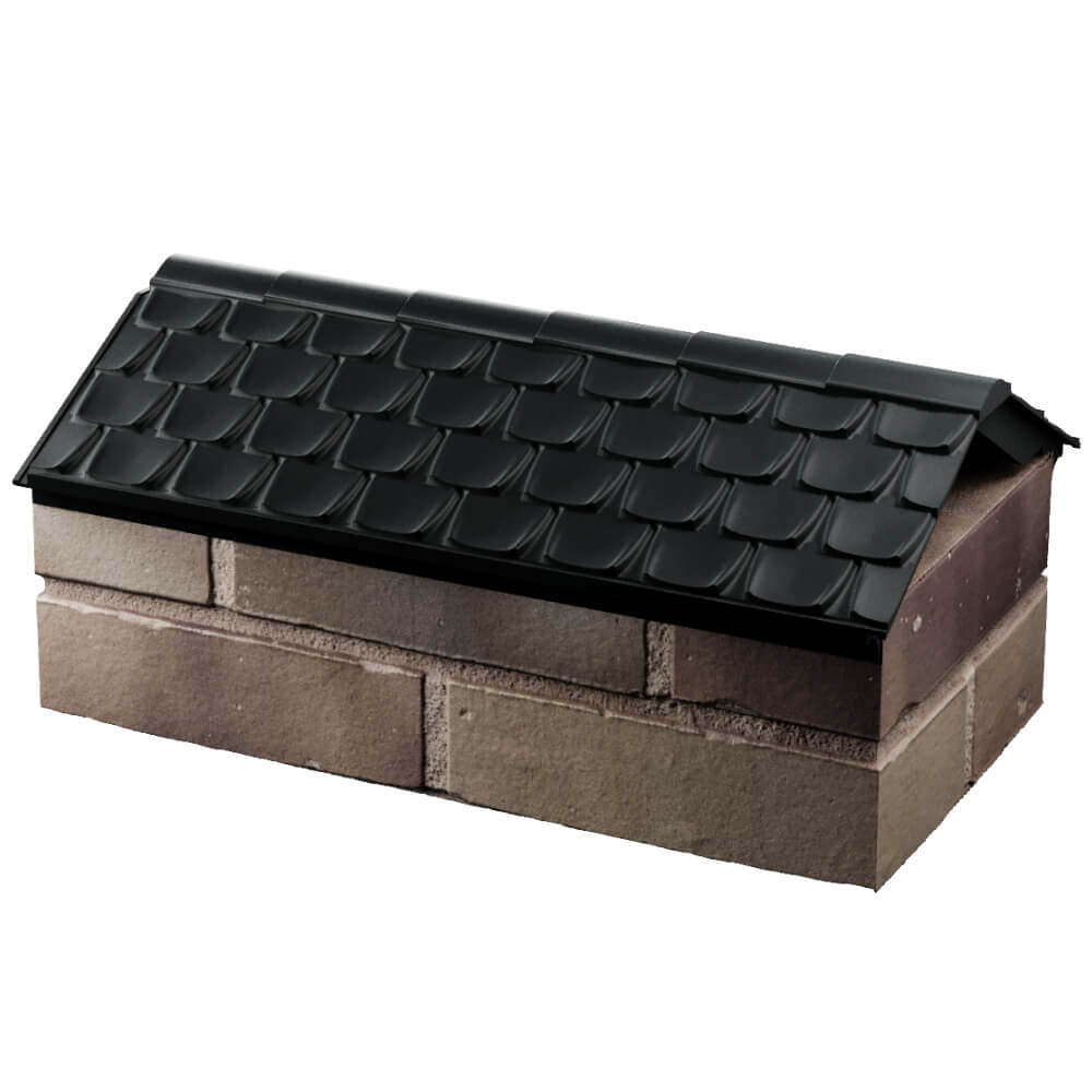 Парапет Zking Эльбрус Черный с посадкой на 1 кирпич (255мм) в Заринске фото