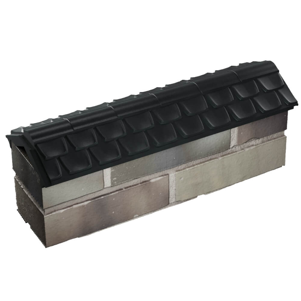 Парапет Zking Эльбрус Черный с посадкой на 0.5 кирпича (130мм) в Заринске фото