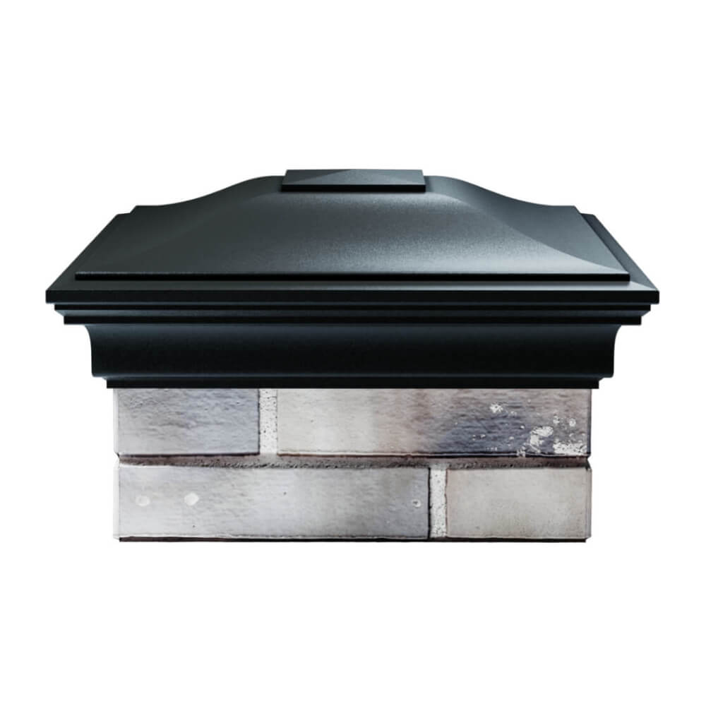 Колпак Zking Монблан Черный на столб 1.5х1.5 еврокирпича 0.7НФ (355х355мм) Заринск фото