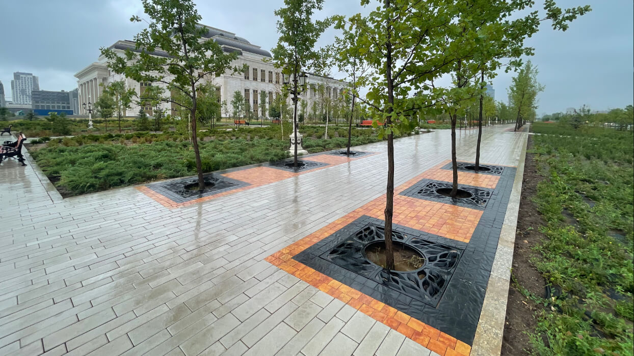 Приствольная решетка для дерева ZKING CRUST 1.2х1.2м Черная в Заринске фото