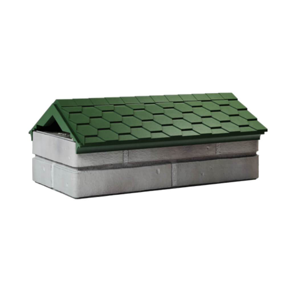 Парапет Zking Эверест Зеленый с посадкой на 1 кирпич (200/225/255мм) Заринск фото