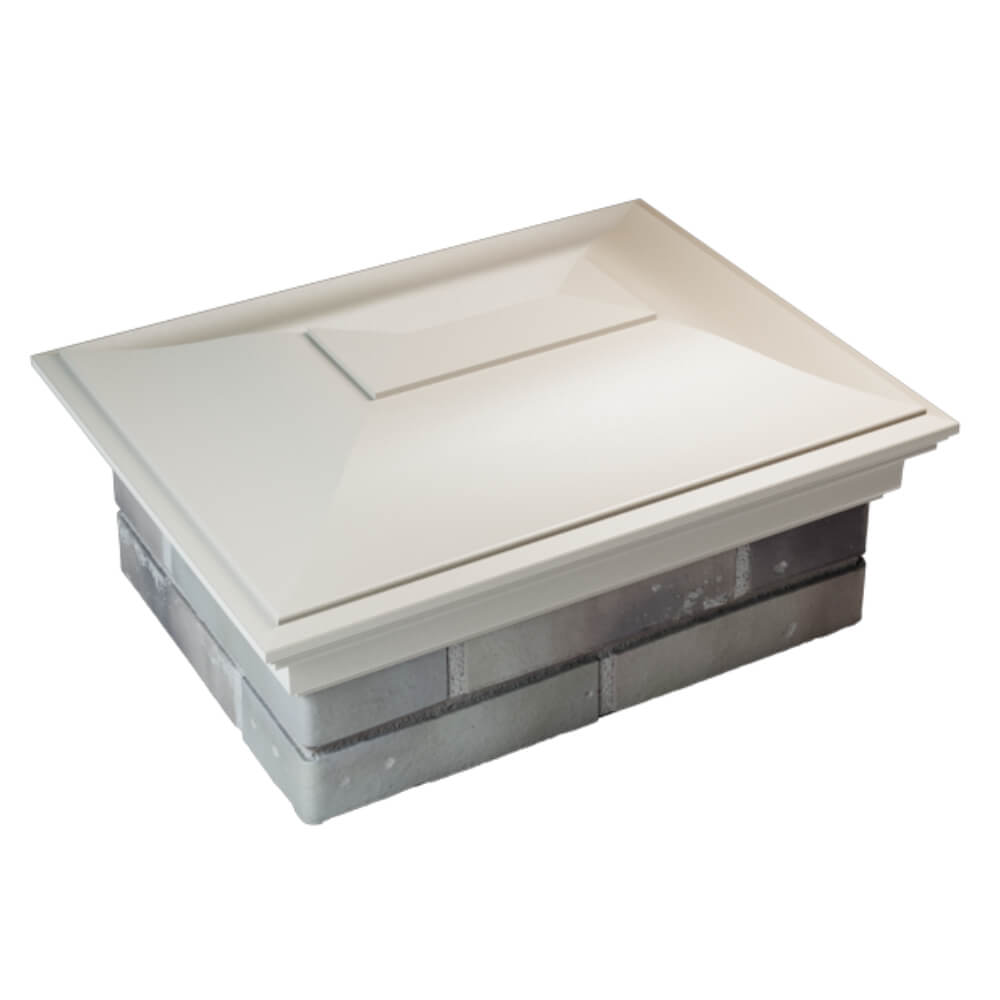 Колпак Zking Монблан Бежевый на столб 2х1.5 кирпича (515х385мм) Заринск фото