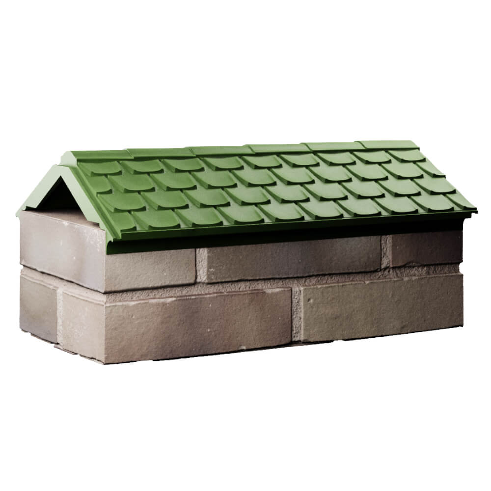 Парапет Zking Эльбрус Зеленый с посадкой на 1 кирпич (255мм) Заринск фото