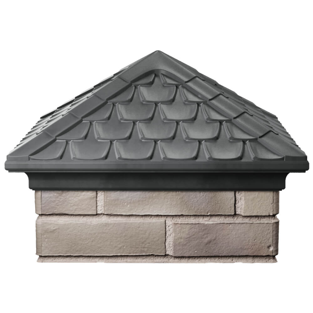 Колпак Zking Эльбрус Серый на столб 1.5х1.5 кирпича (385х385мм) Заринск фото