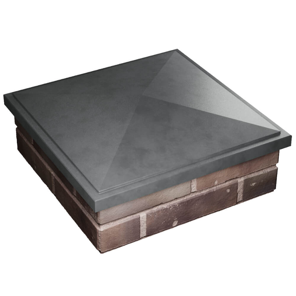 Колпак Zking БонаМоно Серый на столб 2х2 кирпича (515х515, 530х530мм) в Заринске фото