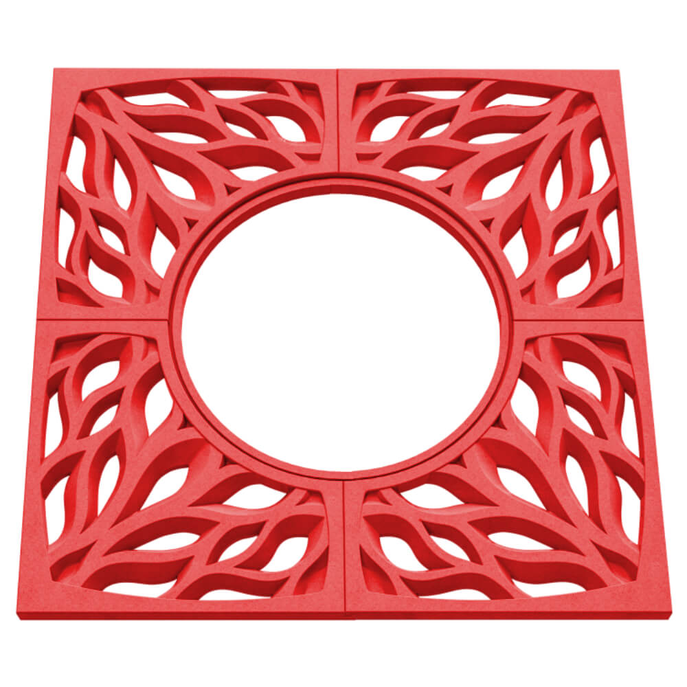 Приствольная решетка для дерева ZKING CRUST 1.2х1.2м Красная в Заринске фото