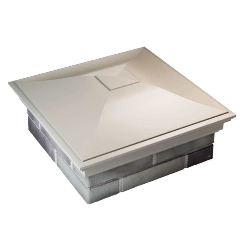 Колпак Zking Монблан Бежевый на столб 2х2 кирпича (515х515мм) Заринск фото