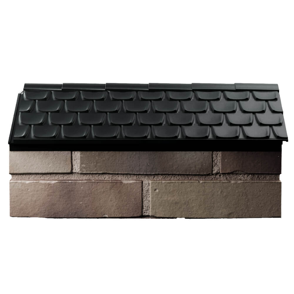 Парапет Zking Эльбрус Черный с посадкой на 1 кирпич (255мм) в Заринске фото