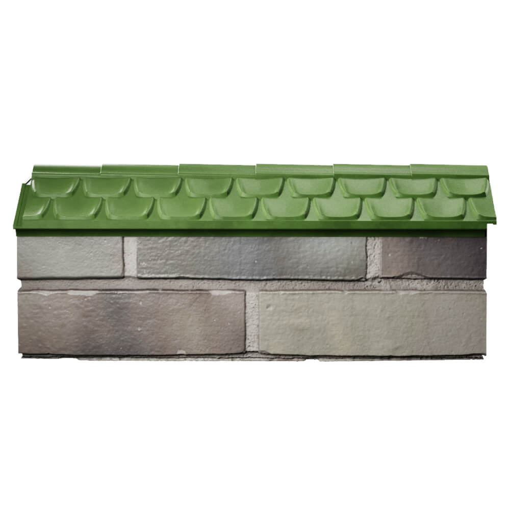 Парапет Zking Эльбрус Зеленый с посадкой на 0.5 кирпича (130мм) в Заринске фото
