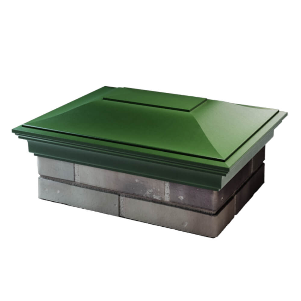 Колпак Zking Монблан Зеленый на столб 2х1.5 кирпича (515х385мм) в Заринске фото