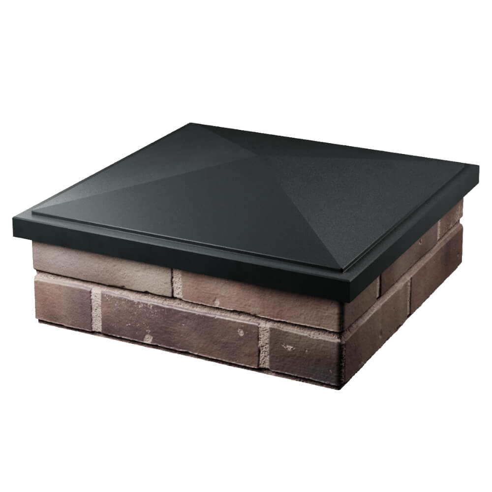 Колпак Zking БонаМоно Черный на столб 2х2 кирпича (515х515, 530х530мм) в Заринске фото