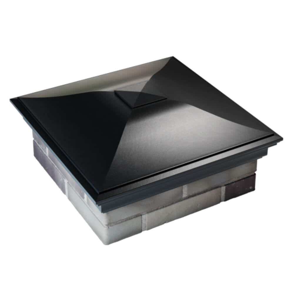 Колпак Zking Монблан Черный на столб 2х2 кирпича (515х515мм) Заринск фото