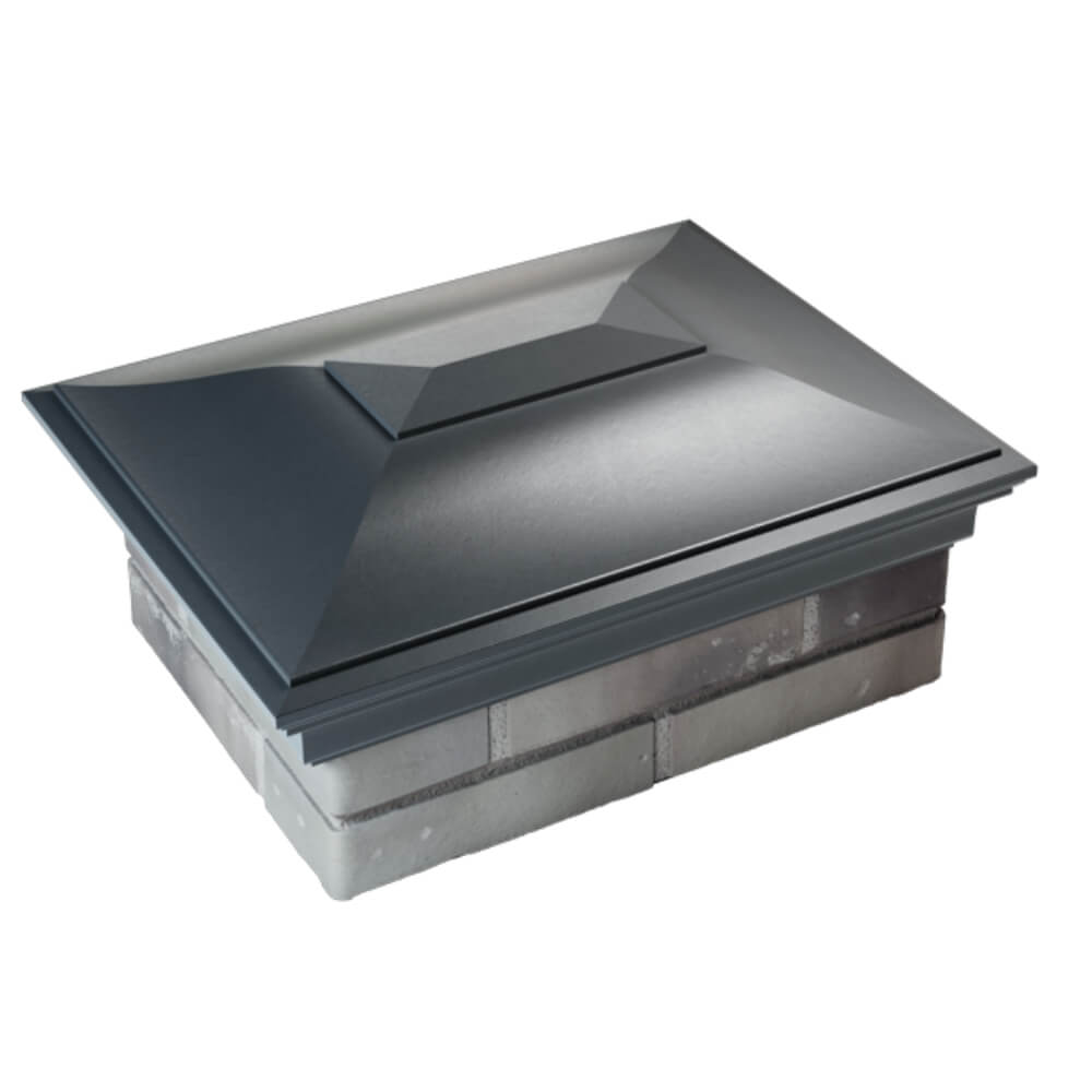 Колпак Zking Монблан Серый на столб 2х1.5 кирпича (515х385мм) Заринск фото