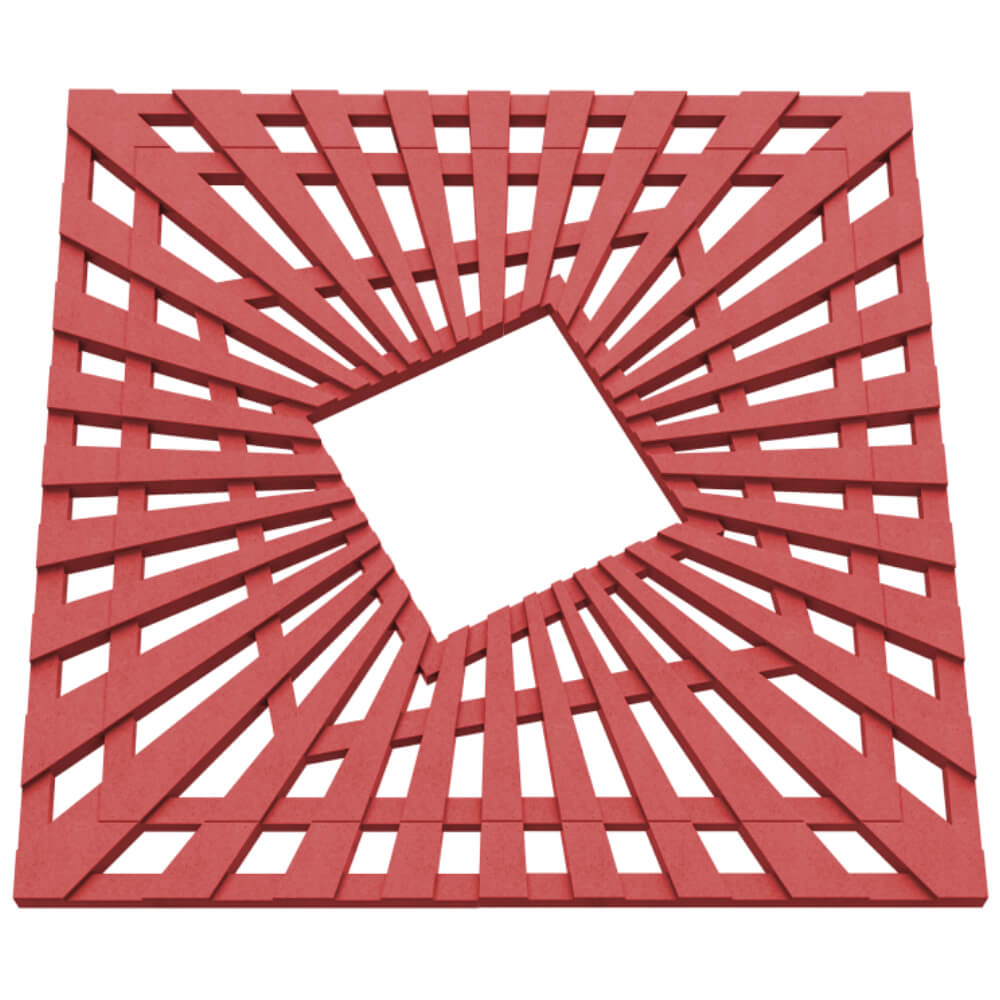 Приствольная решетка для дерева ZKING ATMOSPHERE 1.2х1.2м Красная в Заринске фото