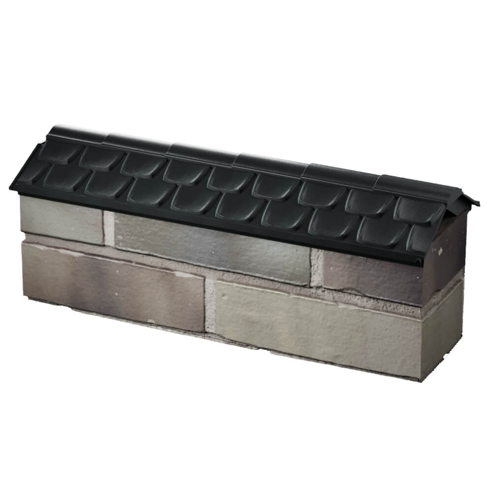 Парапет Zking Эльбрус Черный с посадкой на 0.5 кирпича (130мм) в Заринске фото